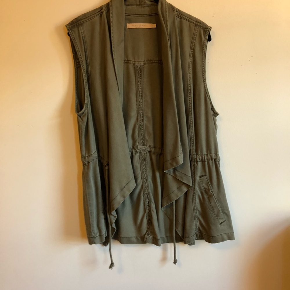Army Green Drape Vest